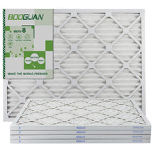 Load image into Gallery viewer, 20x25x1 MERV8 Pleated HVAC HC Furnace Air Filter 4-Pack