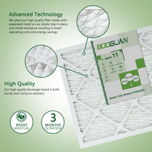 Load image into Gallery viewer, 16x20x1 MERV11 Pleated HVAC HC Furnace Air Filter 6-Pack