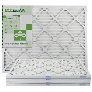 20x25x1 MERV11 Pleated HVAC HC Furnace Air Filter 4-Pack