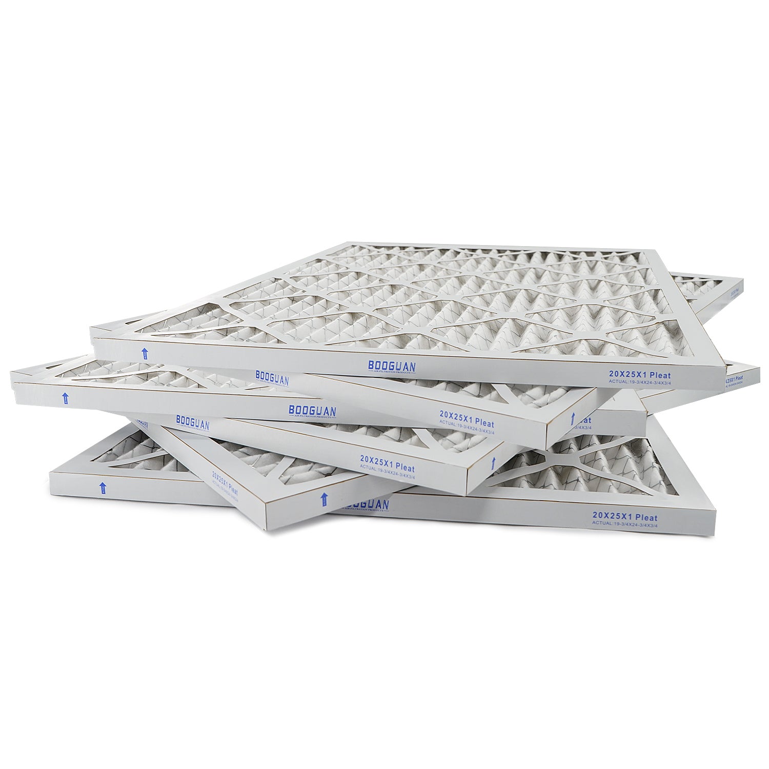 20x25x1 MERV8 Pleated HVAC HC Furnace Air Filter 6-Pack