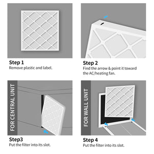 16x25x1 MERV11 Pleated HVAC HC Furnace Air Filter 6-Pack
